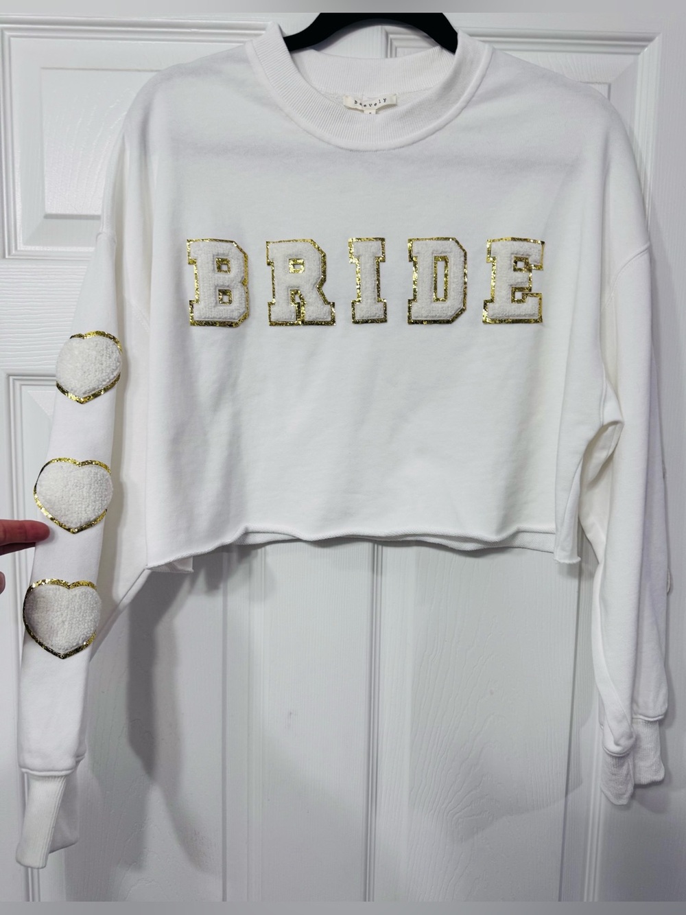 Bride crop sweatshirt size small
